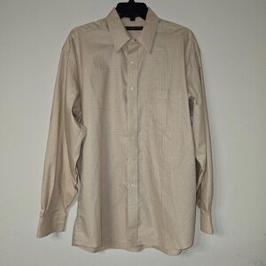 Tommy Hilfiger Tommy Traveler 100% Cotton Button Down Yellow TLC 16 34-35